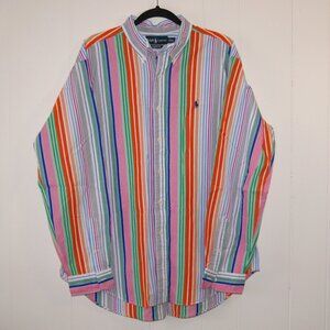 Ralph Lauren || Men's Colorful Button-Down Shirt || Size XL